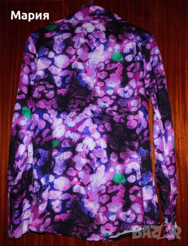 Дамска риза в лилави нюанси, снимка 2 - Ризи - 53800810