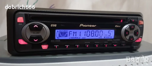 CD Pioneer DEH-1450B радио за кола диск 4x45W 8 евро