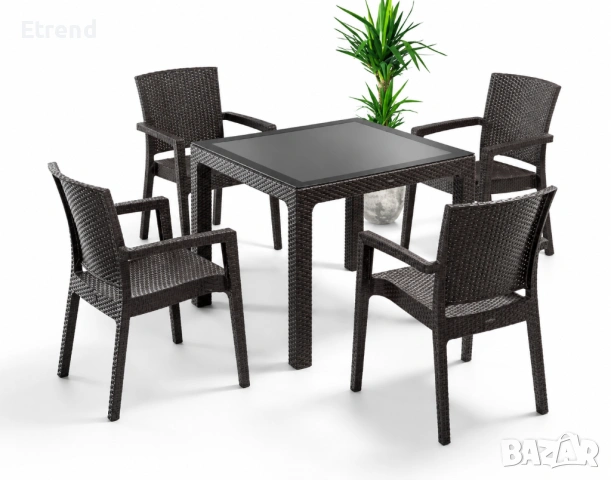 Градински комплект от маса и 4 или 6 столa Comfort Time, снимка 3 - Маси - 54867378