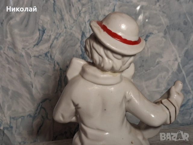 Стара Порцеланова Фигура Клоун със Забележки, снимка 10 - Антикварни и старинни предмети - 54752966