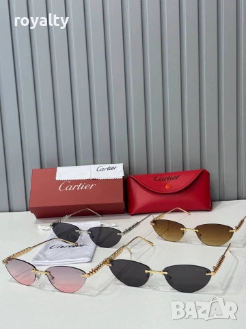 Cartier Нови Дамски Слънчеви Очила Различни Цветове , снимка 2 - Слънчеви и диоптрични очила - 55288854