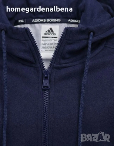 ADIDAS Stack Logo Hoodie Blue Детско Горнище Оригинал 152 164 170, снимка 4 - Детски анцузи и суичери - 54481425