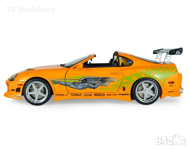 Brian's Toyota Supra Mk4 (A80) - The Fast and the Furious 1:18 SOLIDO, снимка 2 - Колекции - 55579397