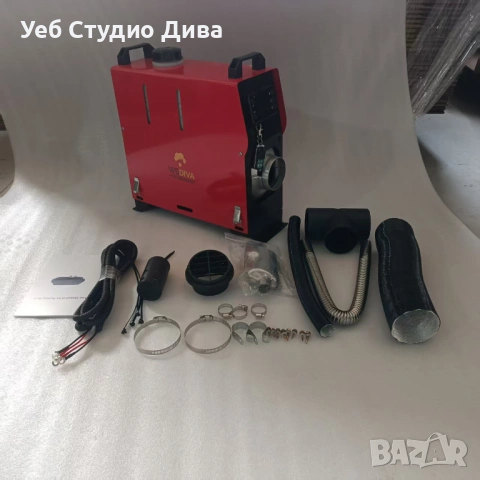 Суха дизелова печка 8 Kw алуминиев кожух за бус, кемпер,каравана