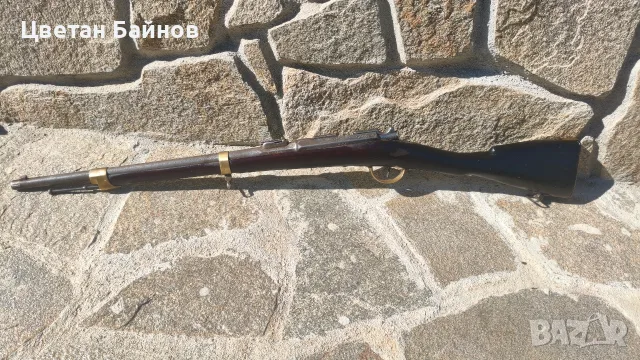Френска Гра 1866-74 , хайдушко , пищов, ятаган, кремъклия, снимка 5 - Антикварни и старинни предмети - 55657127
