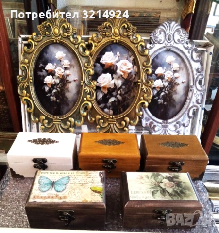 Декоративни дървени кутии с орнаменти, снимка 10 - Декорация за дома - 54618719