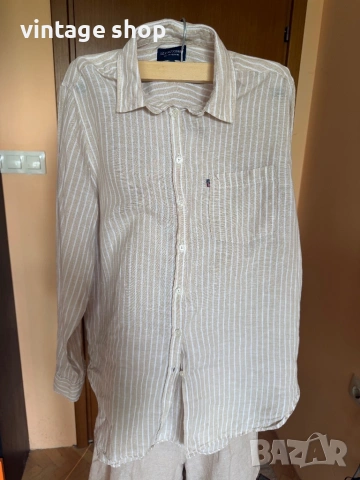 Дамски ленени ризи райе Lexington/Zara, снимка 9 - Ризи - 54486141