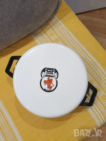 Старо производство емайлирана тенджера, снимка 9 - Съдове за готвене - 54138281