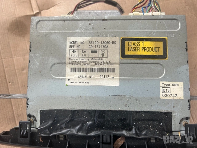 CD Радио за Toyota Corolla Verso 2002г. Radio 86120-13060-BO, снимка 2 - Части - 54731038