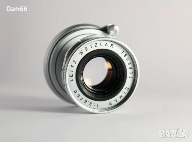 Leica ELMAR-M 50mm f/2.8 Silver Leica M Mount Collapsible обектив - отличен