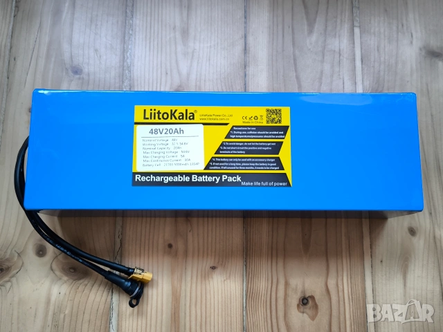 Батерия 48V 20AH, 13S4P, подходяща за велосипед