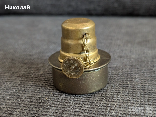 Ретро месингова спиртна лампа / горелка – антикварна и функционална