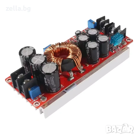 DC-DC Step-Up Boost конвертор 12V-60V 1200W 20A – Регулируем повишаващ модул за соларни 10296, снимка 12 - Друга електроника - 54663143