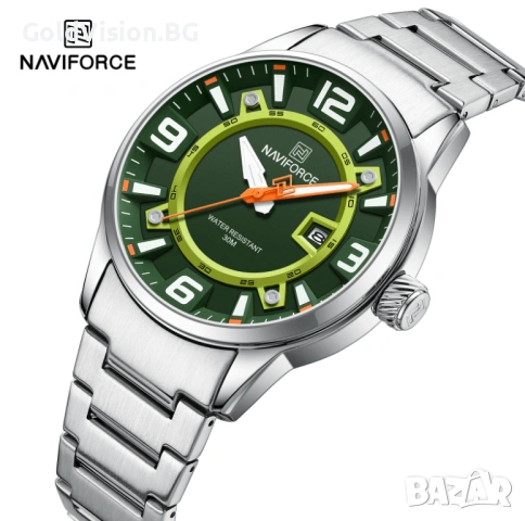 Мъжки часовник Naviforce 8044 – Green, снимка 2 - Мъжки - 54247911