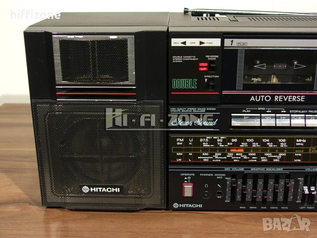Радиокасетофон Hitachi trk-w550e /1, снимка 3 - Радиокасетофони, транзистори - 54899087