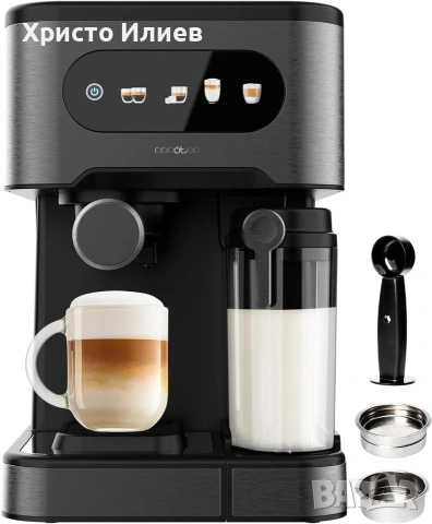 Еспресо кафемашина с кана за мляко тъч дисплей Cecotec Power Espresso 20 Coldbrew Latte plus