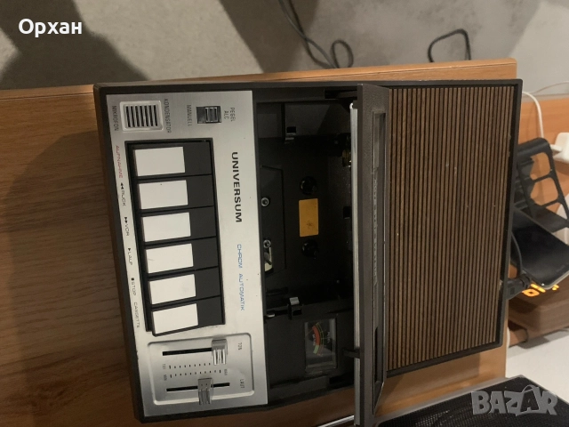 📻 Ретро касетен рекордер / дек UNIVERSUM Chrom Automatik (70-те) – Отлично работещ, снимка 3 - Декове - 55499302