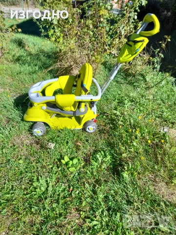 65€ CHIPOLINO*ДЕТСКА КОЛИЧКА ТРИКОЛКА ЗА РАЗХОДКА ЗАПАЗЕНА И НОВИ ДРЕХИ ПОДАРЪК, снимка 7 - Детски велосипеди, триколки и коли - 54007458