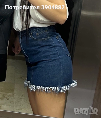 дънкова пола, снимка 3 - Дънки - 54285149