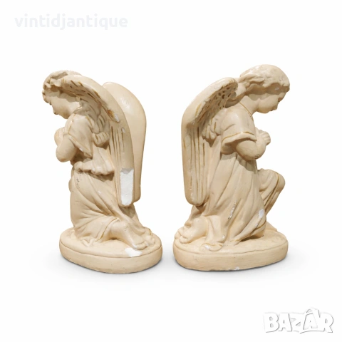 Декоративни фигурки на молещи се ангели 2 броя, снимка 3 - Статуетки - 54150762
