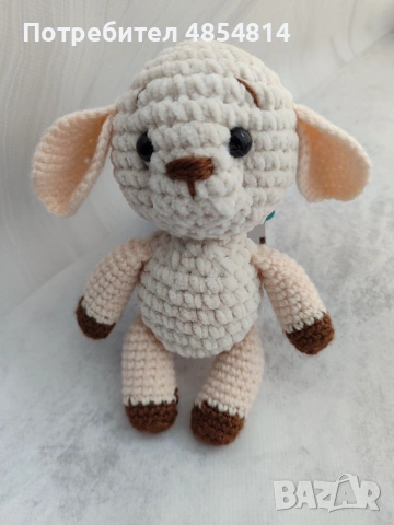 Малко агънце, 17 см., снимка 2 - Плюшени играчки - 55179721