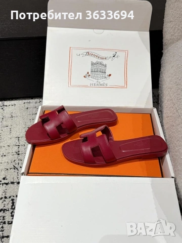 чисто нови чехли Hermes, снимка 3 - Чехли - 55115881