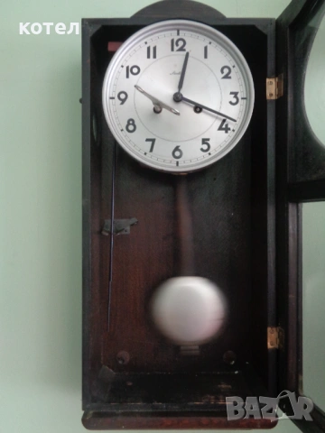 Продавам ретро немски стенен часовник Mauthe – 1950-те, снимка 3 - Мъжки - 54133585