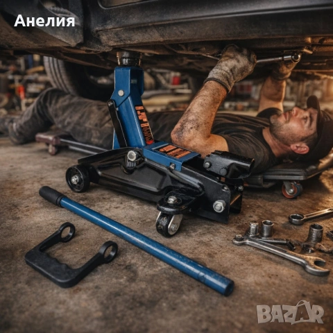 Хидравличен крик крокодил 3 тона - мобилен с колела