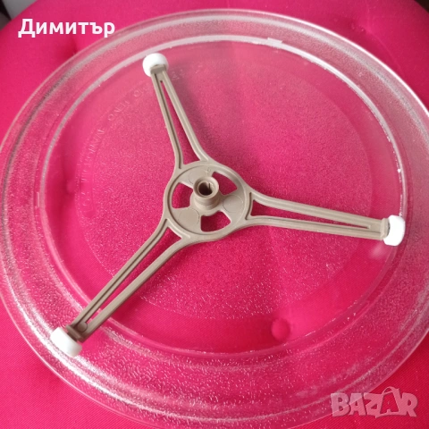 Чиния за микровълнова фурна 25 см (универсална, гладка), снимка 2 - Микровълнови - 54179599