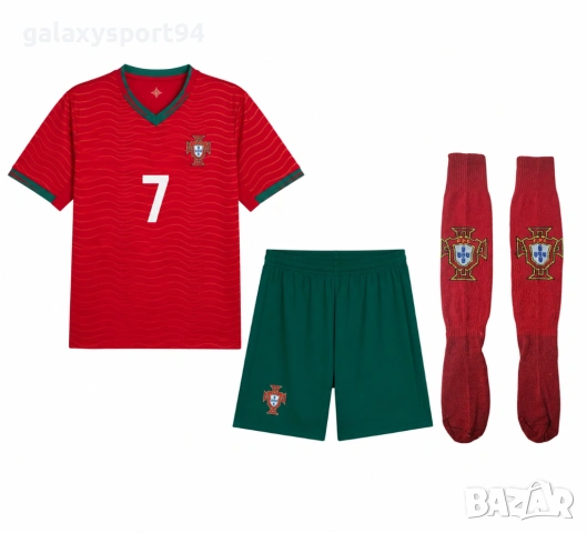 PORTUGALIA CR7 Детски екип Световно 2026 Ново Тениска с Шорти + Чорапи