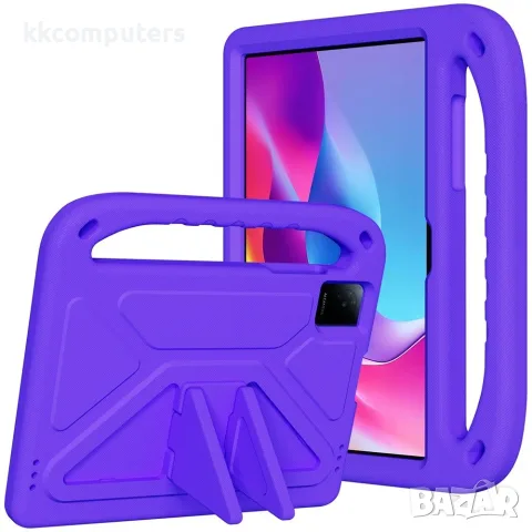 За TCL Tab 10L Gen 4 Детски EVA Калъф със Стойка, Дръжка за Носене и Скрийн Протектор – 6 цвята, снимка 4 - Калъфи, кейсове - 55611339