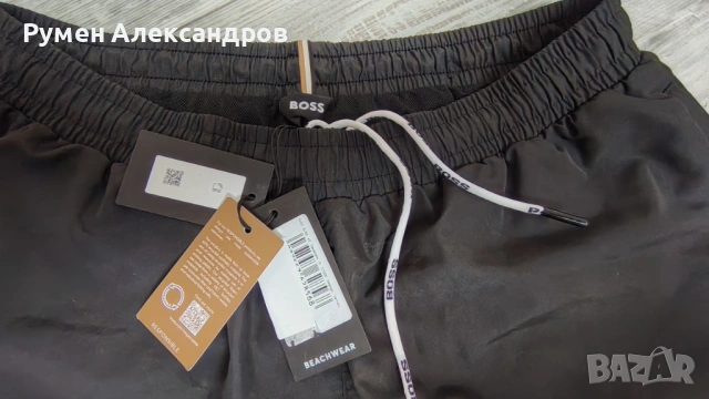 Чисто нови оригинални черни плажни шорти HUGO BOSS р-р М, снимка 5 - Бански - 54368604