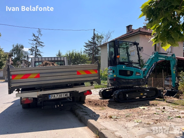 Багер 2.5т , самосвал , платформа,200€ машиносмяна