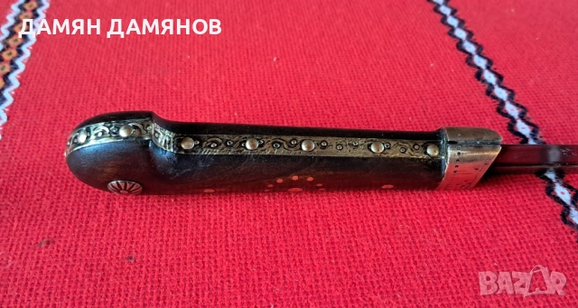 Дълъг овчарски нож с кания, снимка 4 - Антикварни и старинни предмети - 54937029