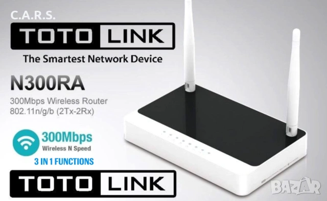 WiFi Рутер TOTOLINK N300RA 300Mbps 3 в 1