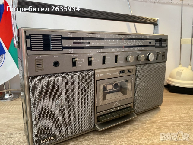Радиокасетофон Saba RCR 756, снимка 2 - Радиокасетофони, транзистори - 55222720