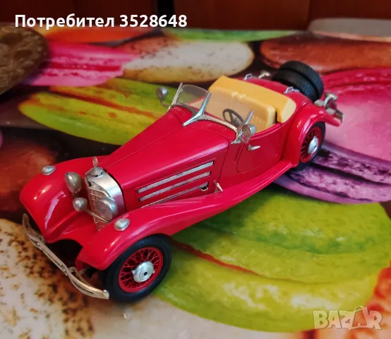 Продавам метален макет на Мерцедес - Бенц ,500 к. 1936 г. , снимка 5 - Колекции - 55701710