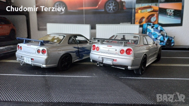 Мащабни модели коли 1:18 Nissan Skyline GTR R34, снимка 3 - Колекции - 54911522