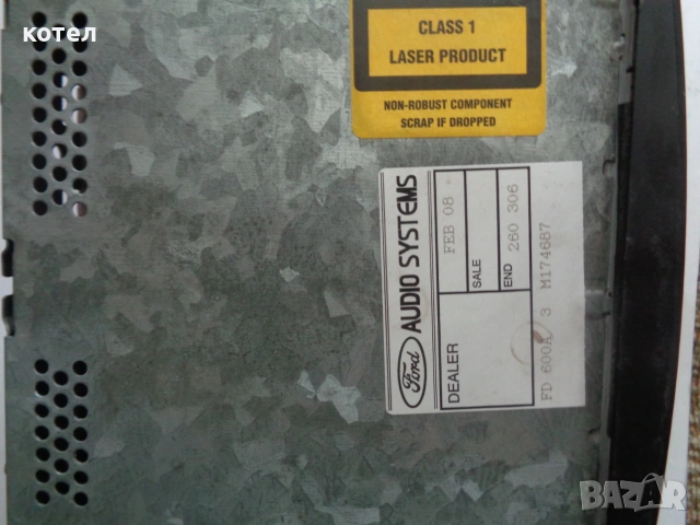 Продавам радио / CD плеър за Ford 6000CD RDS E-O-N, снимка 3 - Аудиосистеми - 55221168