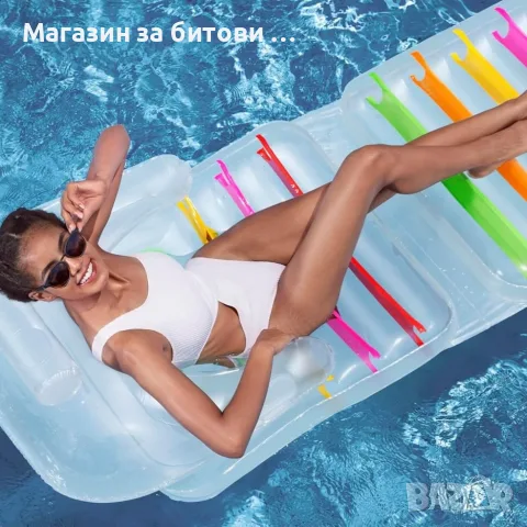Надуваем матрак шезлонг 2в1, снимка 3 - Надуваеми легла - 55357813