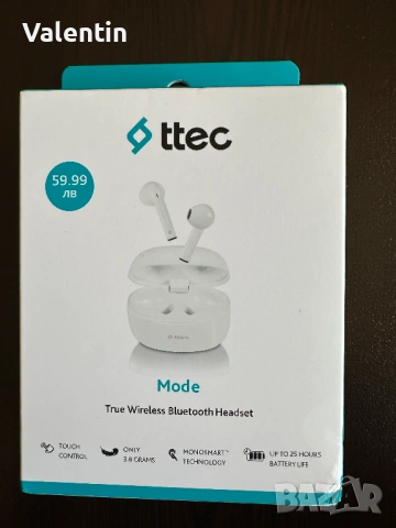 Чисто нови безжични слушалки TTEC