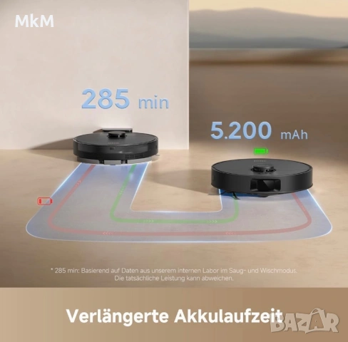 Роботизирана прахосмукачка dreame D20, всмукателна мощност 13 000 Pa,, снимка 6 - Прахосмукачки - 54725210