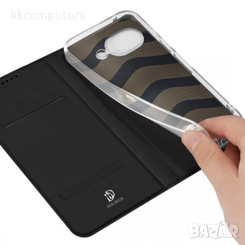 Кожен Калъф за Google Pixel 10a DUX DUCIS Skin Pro с Визитник, Стойка и Протектор – 2 цвята, снимка 8 - Калъфи, кейсове - 54696850