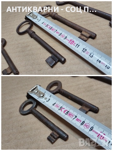 Комплект 6 Броя Стари Ключове За Брави. / НОМЕР 1156., снимка 7 - Антикварни и старинни предмети - 54032652
