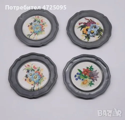 Винтидж порцеланови картини, снимка 1 - Картини - 55538058