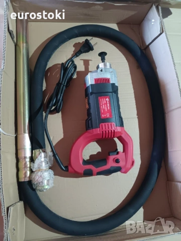 Иглен вибратор за бетон Anbull 1800 W, дължина на гъвкавия вал от 2м, дебелина на жилото Ф35, снимка 7 - Други инструменти - 54640222
