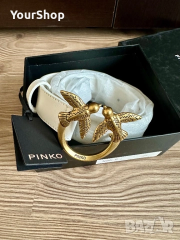 Чисто нова чанта, колан и пртфейл Pinko в бял цвят, снимка 11 - Чанти - 54049103