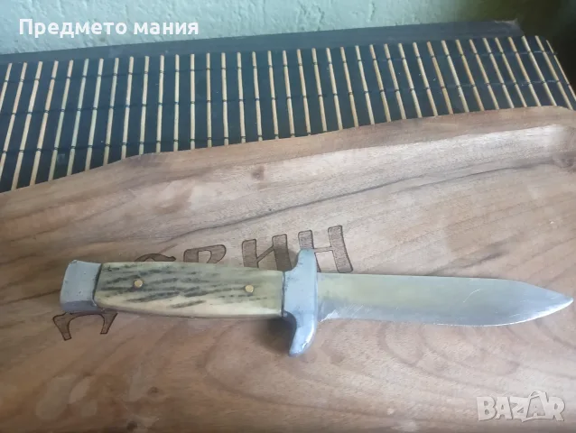  Ловен нож с дръжка от рог, снимка 6 - Ножове - 55332158