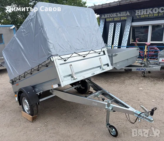 Туристическо, самосвално ремарке Neptun N7-236 PRR с брезент и шпригли Н-125 до 750кg., снимка 12 - Ремаркета - 55448719