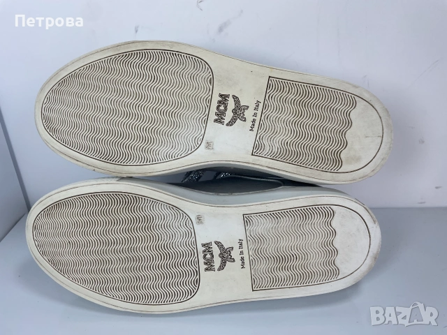 MCM Сиви кожени маратонки 37 Оригинал, снимка 9 - Маратонки - 55223528